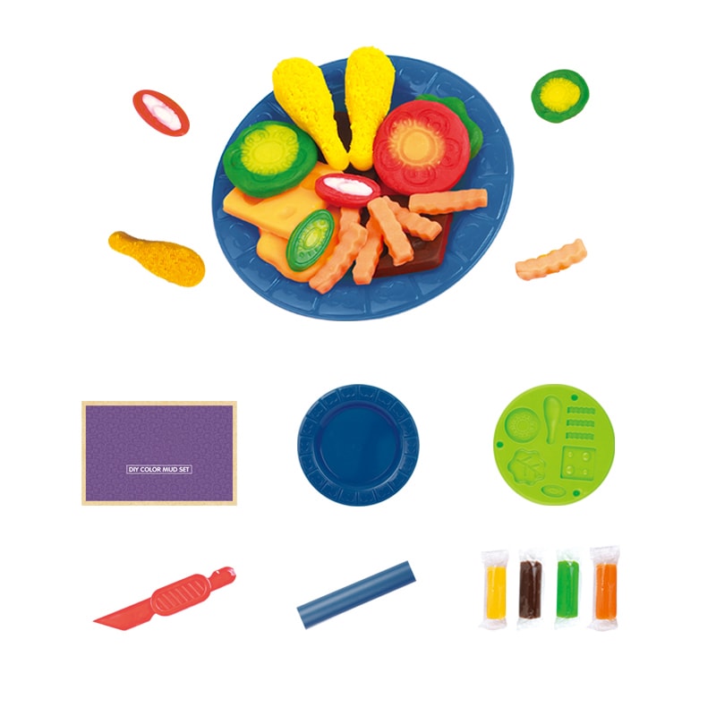 Early Education Montessori DIY Vegetable Clay & Mold Kit